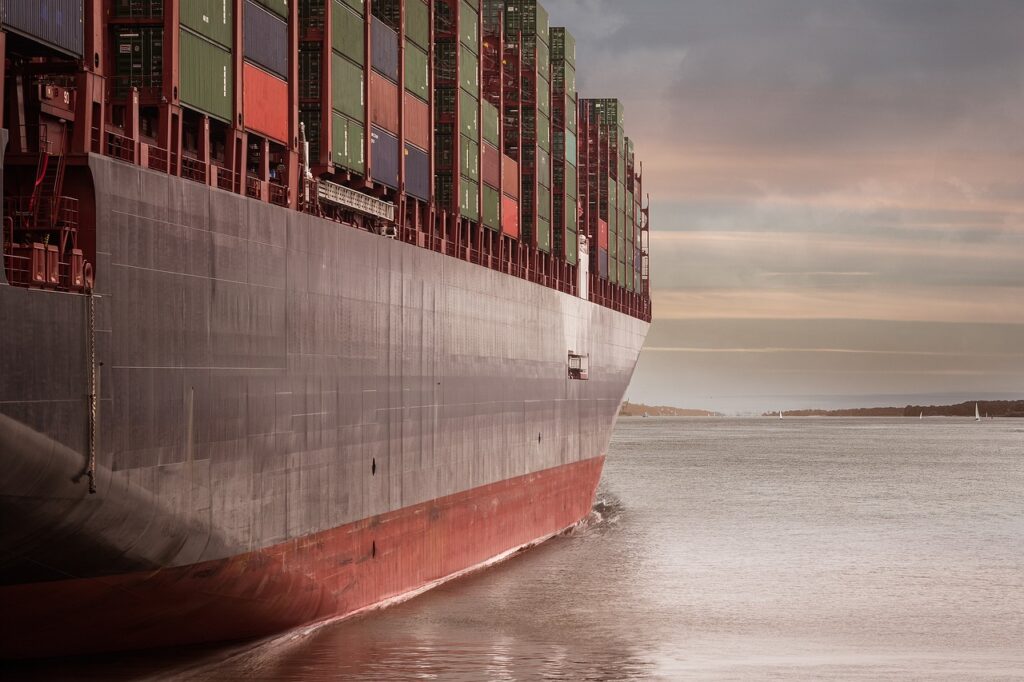 container, container ship, port, logistics, shipping company, carrier, ship, flow, sea, lake, come in, representation, recognition, breakthrough, success, achievement, progress, freight, profit, nature, freight transport, seafaring, sunset, terminal, triumph, goal, other variant